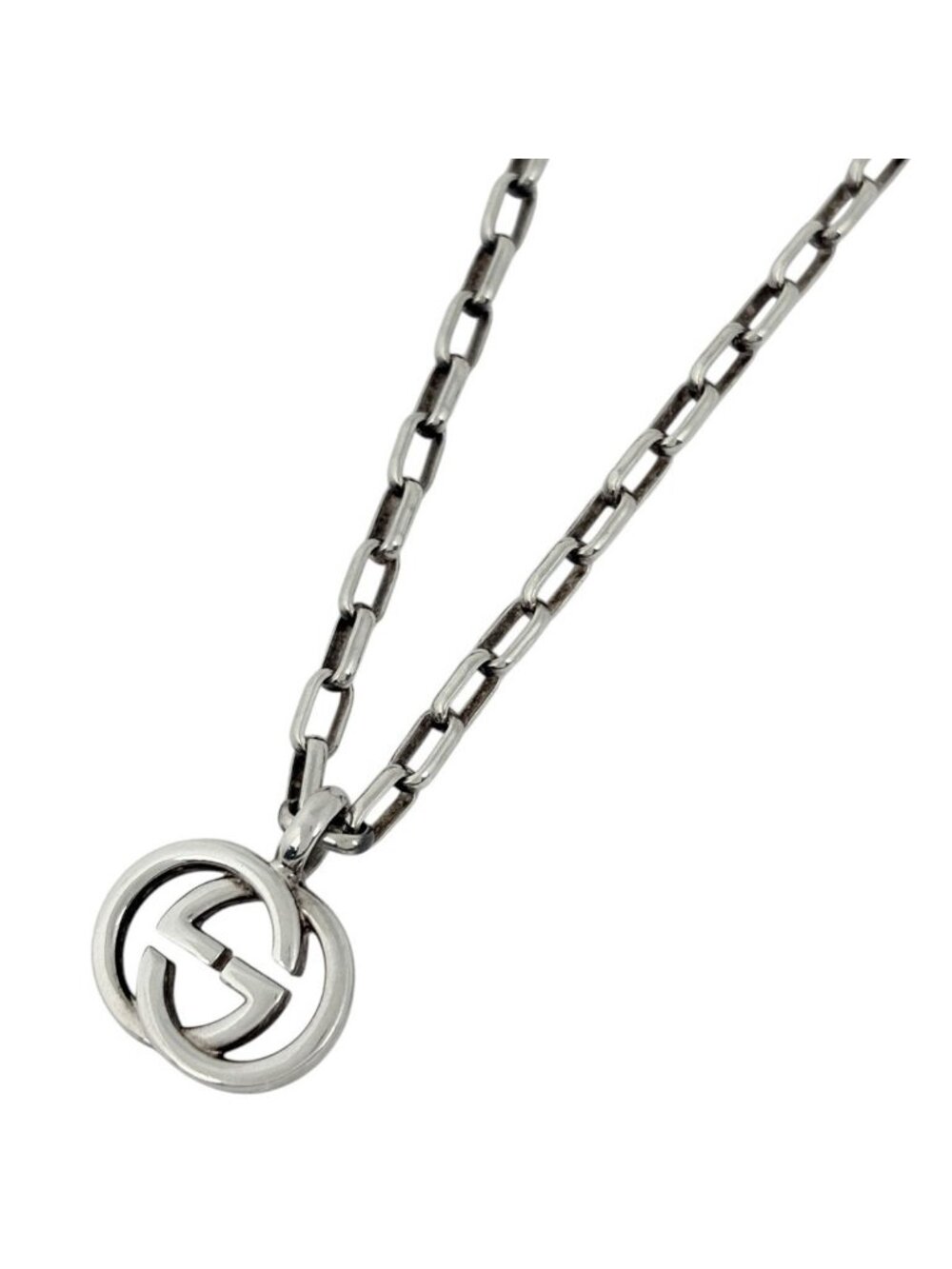 Gucci Necklace Interlocking G 925 Sterling Silver